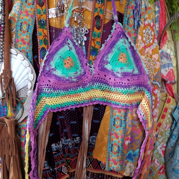 Beautiful Colorful Handmade Crochet Bustiers - Picture 7 of 10